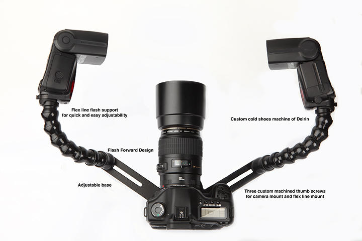 Lucas Macro Bracket (with camera and flashes not included)